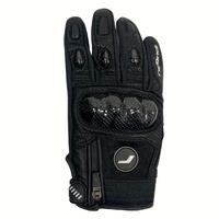 RICONDI URBAN LEATHER GLOVES BLACK