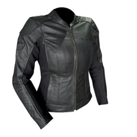 RICONDI LADIES SHELBY LEATHER JACKET CLASSIC BLACK