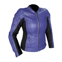 RICONDI LADIES SHELBY LEATHER JACKET ROYAL PURPLE